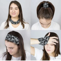 Hockey Multifunctional Headwear - Camouflage RokBAND -Sport Gift Store hk 05289 GRAY FEMALECOMP