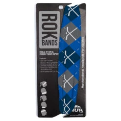 Hockey Multifunctional Headwear - Hockey Sticks Argyle Pattern RokBAND -Sport Gift Store hk 05294 BLUE PACKAGING