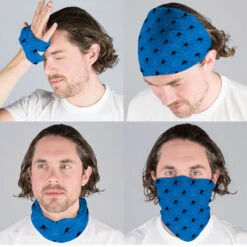 Hockey Multifunctional Headwear - Hockey Sticks Pattern RokBAND -Sport Gift Store hk 05295 BLUE MALECOMP