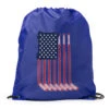 Hockey Drawstring Backpack - American Flag