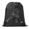 Hockey Drawstring Backpack - Hockey Player Sketch 1 Hockey Drawstring Backpack - Hockey Player Sketch -Sport Gift Store hk 05490 BLACK MAIN