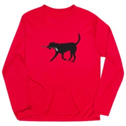 Hockey Long Sleeve Performance Tee - Howe The Hockey Dog