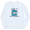 Hockey Long Sleeve Performance Tee - My Goal Is To Deny Yours Hockey (Blue/Black) -Sport Gift Store hk 05664 WHITE FLAT