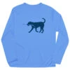 Hockey Long Sleeve Performance Tee - Rocky The Hockey Dog -Sport Gift Store hk 05678 LIGHTBLUE FLAT