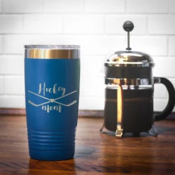 Hockey 20oz. Double Insulated Tumbler - Hockey Mom -Sport Gift Store hk 05759 ROYAL COFFEE