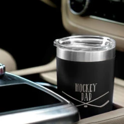 Hockey 20oz. Double Insulated Tumbler - Hockey Dad -Sport Gift Store hk 05760 BLACK CAR