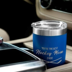 Hockey 20oz. Double Insulated Tumbler - You're The Best Mom Ever -Sport Gift Store hk 05761 ROYAL CAR