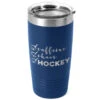 Hockey 20oz. Double Insulated Tumbler - Caffeine, Chaos And Hockey -Sport Gift Store hk 05765 ROYAL MAIN