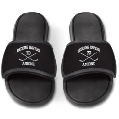 Hockey Repwell® Slide Sandals - Custom Hockey 11 Hockey Repwell® Slide Sandals - Custom Hockey -Sport Gift Store hk 05775 BLACK FRONT