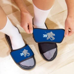 Hockey Repwell® Sandal Straps - Goalie With Number 9 Hockey Repwell® Sandal Straps - Goalie With Number -Sport Gift Store hk 05776 STRAPS ROYALBLUE LIFESTYLE