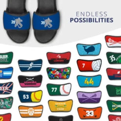 Hockey Repwell® Sandal Straps - Goalie With Number 11 Hockey Repwell® Sandal Straps - Goalie With Number -Sport Gift Store hk 05776 STRAPS ROYALBLUE MULTI