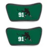 Hockey Repwell® Sandal Straps - Hockey Slapshot With Number -Sport Gift Store hk 05778 STRAPS GREENBLACK FLAT
