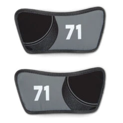 Hockey Repwell® Sandal Straps - Puck And Number Reflected