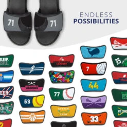 Hockey Repwell® Sandal Straps - Puck And Number Reflected 11 Hockey Repwell® Sandal Straps - Puck And Number Reflected -Sport Gift Store hk 05784 STRAPS GRAY MULTI