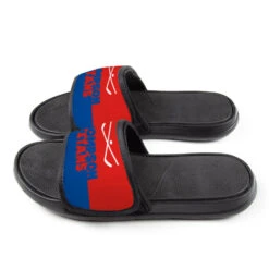 Hockey Repwell® Slide Sandals - Team Name Colorblock -Sport Gift Store hk 05785 REDROYAL SIDE