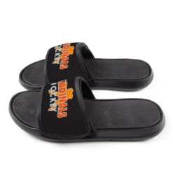 Hockey Repwell® Slide Sandals - Your Team Name -Sport Gift Store hk 05787 ORANGE SIDE