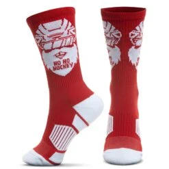 Hockey Woven Mid-Calf Sock Set - Holiday Collection -Sport Gift Store hk 05930 SIDE