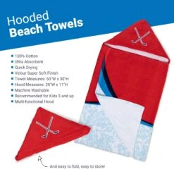 Hockey Hooded Towel - Dangle Snipe Celly -Sport Gift Store hk 06057 DETAILS