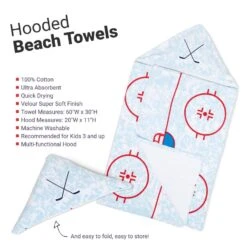 Hockey Hooded Towel - Rather Be Playing Hockey 11 Hockey Hooded Towel - Rather Be Playing Hockey -Sport Gift Store hk 06058 DETAILS