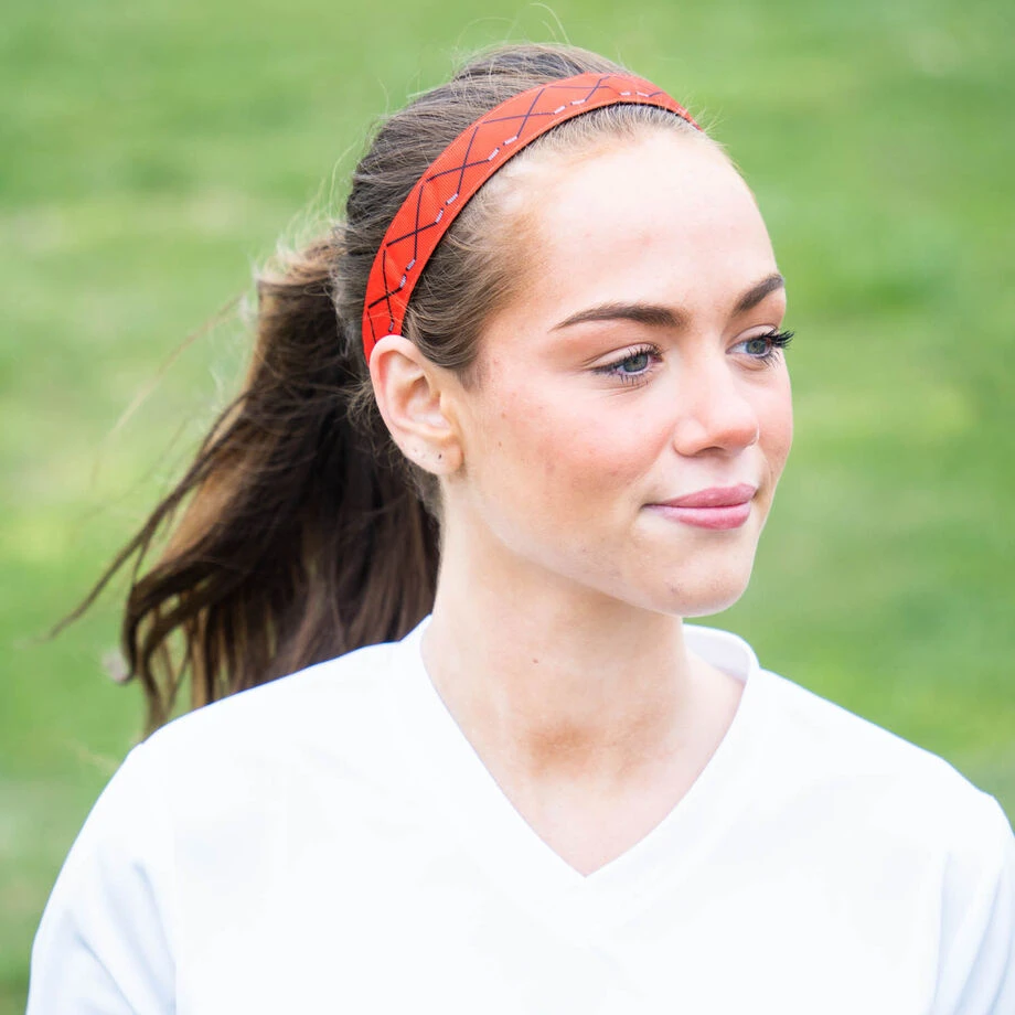 Hockey Juliband Non-Slip Headband - Hockey Crossed Sticks Red 6 Hockey Juliband Non-Slip Headband - Hockey Crossed Sticks Red - Image 4