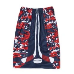 Hockey Shorts - Patriotic Digital Camo -Sport Gift Store hk 06120 SIDE