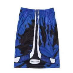 Hockey Shorts - Blue Tie-Dye -Sport Gift Store hk 06123 SIDE