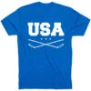 Hockey T-Shirt Short Sleeve - USA Hockey 2 Hockey T-Shirt Short Sleeve - USA Hockey -Sport Gift Store hk 06239 ROYAL FLAT