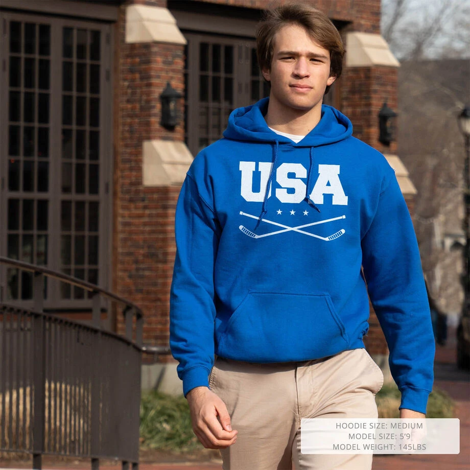 Hockey Hooded Sweatshirt - USA Hockey 10 Hockey Hooded Sweatshirt - USA Hockey - Image 8
