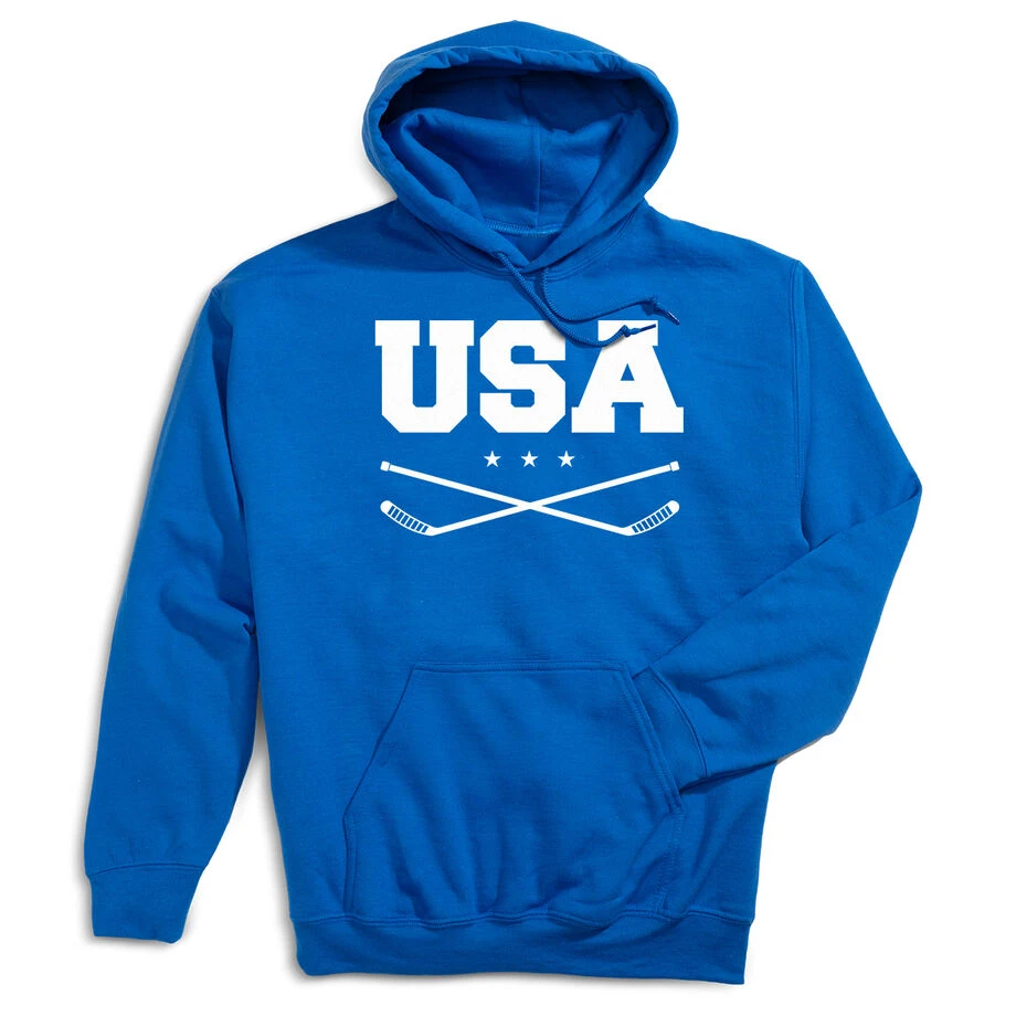 Hockey Hooded Sweatshirt - USA Hockey 3 Hockey Hooded Sweatshirt - USA Hockey