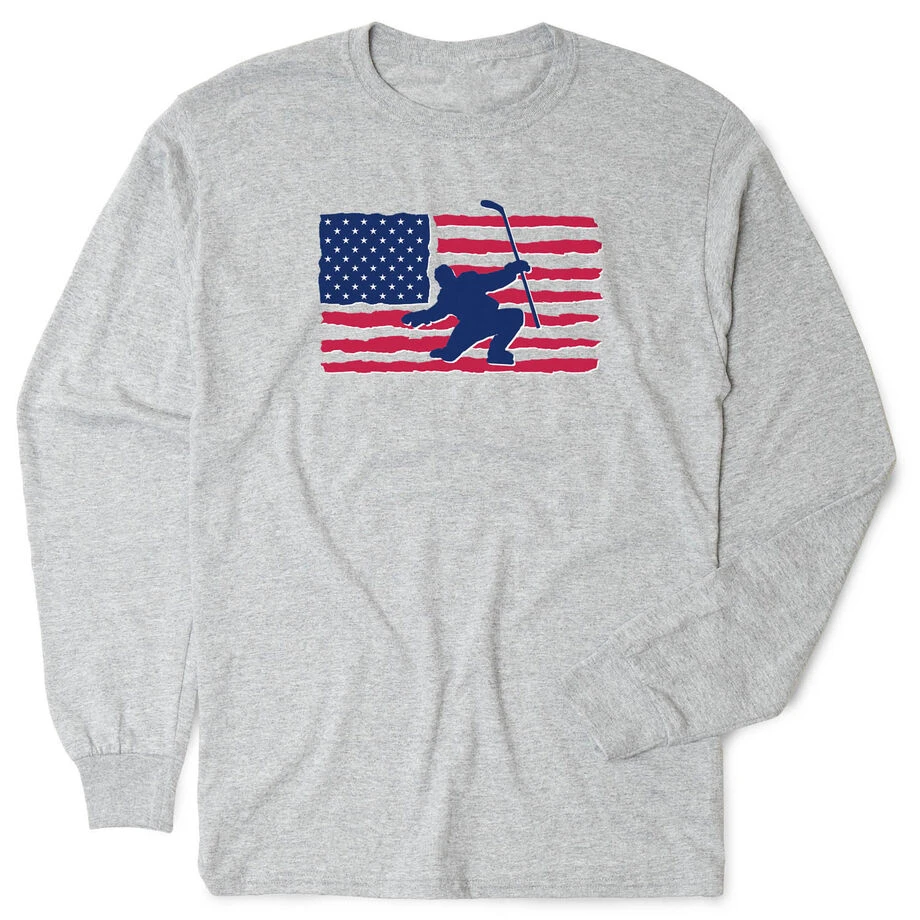 Hockey Tshirt Long Sleeve - Hockey Land That We Love 3 Hockey Tshirt Long Sleeve - Hockey Land That We Love