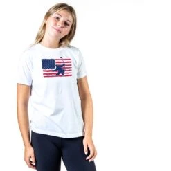 Hockey T-Shirt Short Sleeve - Hockey Land That We Love 8 Hockey T-Shirt Short Sleeve - Hockey Land That We Love -Sport Gift Store hk 06249 WHITE GIRLS