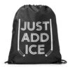 Hockey Drawstring Backpack - Just Add Ice 1 Hockey Drawstring Backpack - Just Add Ice -Sport Gift Store hk 06265 BLACK MAIN