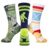 Hockey Woven Mid-Calf Sock Set - Colorful Vibes 1 Hockey Woven Mid-Calf Sock Set - Colorful Vibes -Sport Gift Store hk 06428