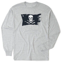 Hockey T-Shirt Long Sleeve - Hockey Pirate Flag
