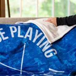 Hockey Premium Blanket - Rather Be Playing Hockey -Sport Gift Store hk 06585 HOME LIFESTYLE 2