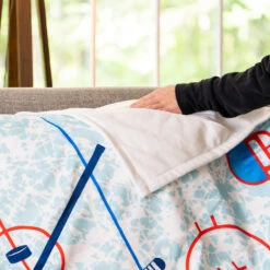 Hockey Premium Blanket - Hockey Rink -Sport Gift Store hk 06586 HOME LIFESTYLE 2
