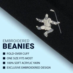 Hockey Embroidered Beanie - Dangle Snipe Celly 9 Hockey Embroidered Beanie - Dangle Snipe Celly -Sport Gift Store hk 06603 DETAILS