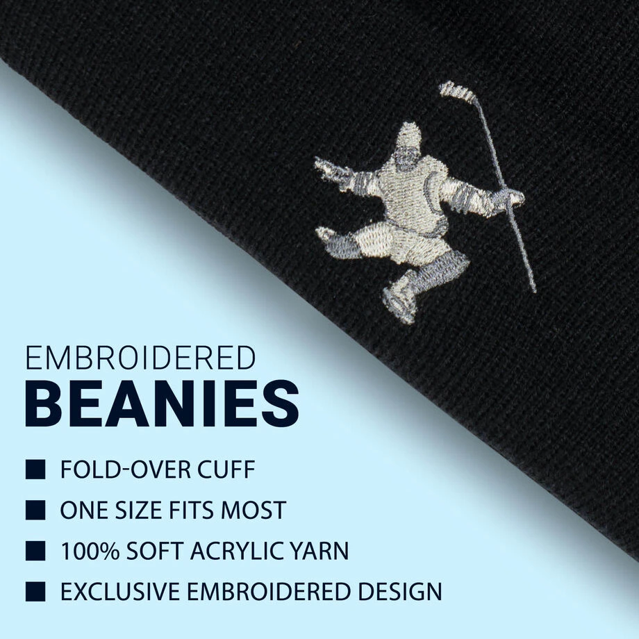 Hockey Embroidered Beanie - Dangle Snipe Celly 5 Hockey Embroidered Beanie - Dangle Snipe Celly - Image 3