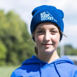 Hockey Embroidered Beanie - Eat Sleep Hockey -Sport Gift Store hk 06604 FIELD LIFESTYLE 1
