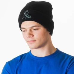 Hockey Embroidered Beanie - Hockey Player -Sport Gift Store hk 06606 MALE LIFESTYLE 1