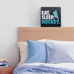 Hockey Canvas Wall Art - Eat Sleep Hockey -Sport Gift Store hk 06607 LIFESTYLE BOY