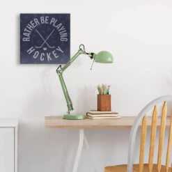 Hockey Canvas Wall Art - I'd Rather Be Playing Hockey 11 Hockey Canvas Wall Art - I'd Rather Be Playing Hockey -Sport Gift Store hk 06609 DESK