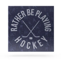 Hockey Canvas Wall Art - I'd Rather Be Playing Hockey 8 Hockey Canvas Wall Art - I'd Rather Be Playing Hockey -Sport Gift Store hk 06609 FRONT