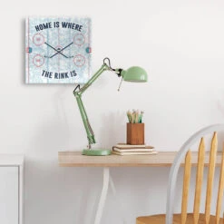 Hockey Canvas Wall Art - Home Is Where The Rink Is -Sport Gift Store hk 06611 DESK