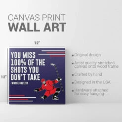 Hockey Canvas Wall Art - Take The Shot 9 Hockey Canvas Wall Art - Take The Shot -Sport Gift Store hk 06612 DETAILS