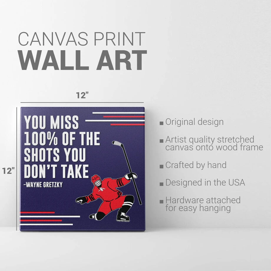 Hockey Canvas Wall Art - Take The Shot 5 Hockey Canvas Wall Art - Take The Shot - Image 3
