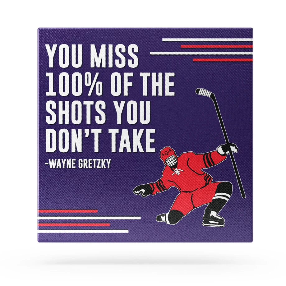 Hockey Canvas Wall Art - Take The Shot 4 Hockey Canvas Wall Art - Take The Shot - Image 2