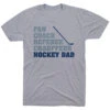 Hockey Short Sleeve T-Shirt - All Star Hockey Dad -Sport Gift Store hk 06615 GRAY FLAT
