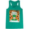 Hockey Flowy Racerback Tank Top - Pucky Charms 2 Hockey Flowy Racerback Tank Top - Pucky Charms -Sport Gift Store hk 06644 GREEN MAIN