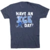 Hockey Short Sleeve T-Shirt - Have An Ice Day 1 Hockey Short Sleeve T-Shirt - Have An Ice Day -Sport Gift Store hk 06647 NAVY FLAT